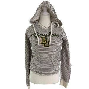 Baylor Blue 84 Vintage Striped University Hoodie Super Soft & Comfy Size Small